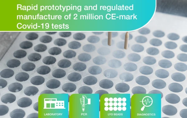 Case Study - Prototyping - Reguated Manufacture - CE-mark Covid-19 tests